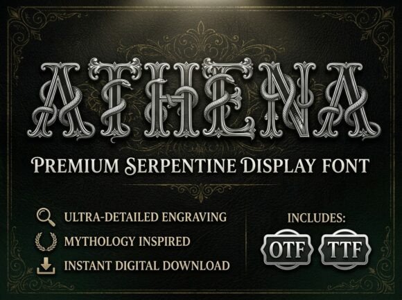 Athena: A Display Typeface for Bold, Artistic Statements