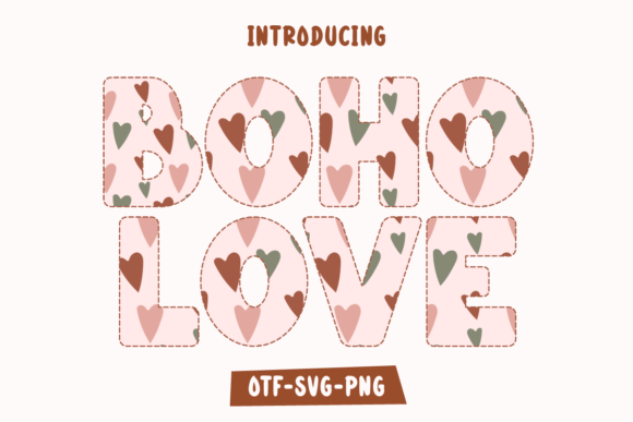 Boho Love: A Creative Font for Quirky, Fun Designs