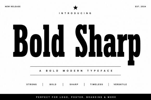 Bold Sharp: A Modern Serif for Commanding Layouts