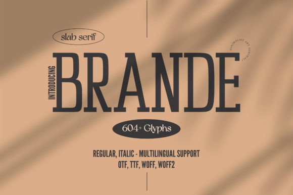 Brande: The Refined Slab Serif for Modern Design