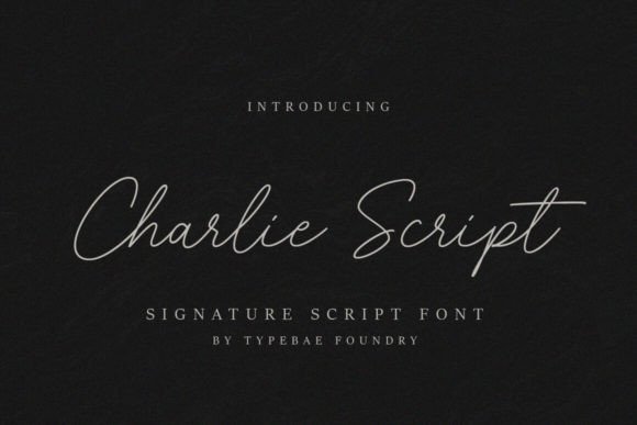 Charlie Script: The Signature Font for Personal Branding