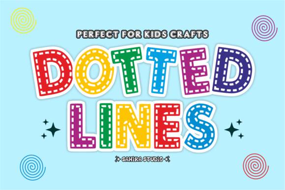 Dotted Lines: The Cheerful Craft Font for Creative Projects