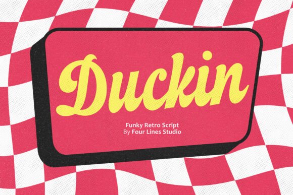 Duckin: The Bold Script Font with Retro Soul
