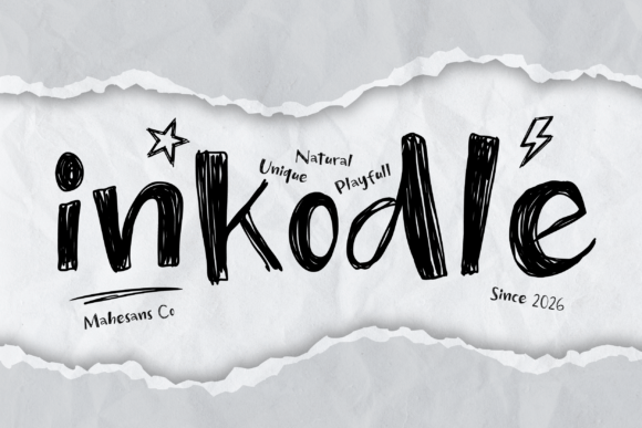 Inkodle: The Handwritten Font for Authentic Creative Projects