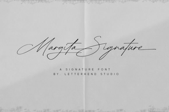 Margita Signature: A True Handwritten Script for Authentic Design