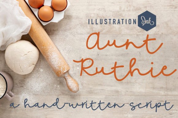 Meet Aunt Ruthie: The Handcrafted Font with Timeless Charm