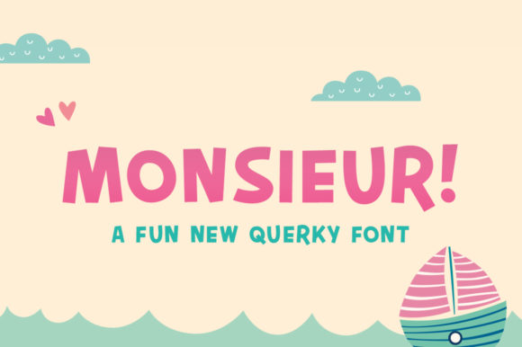 Monsieur: A Quirky Font for Playful Projects