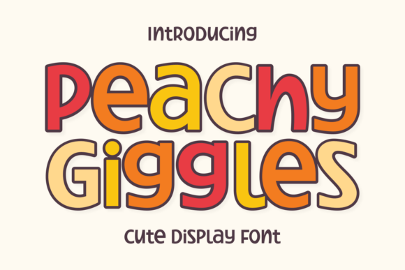 Peachy Giggles: The Playful Display Font That Melts Hearts