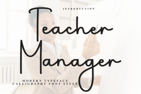 Teacher Manager: The Festive Typeface for Holiday Designs