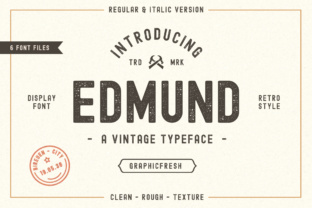 The Edmund: A Vintage Display Font for Modern Projects