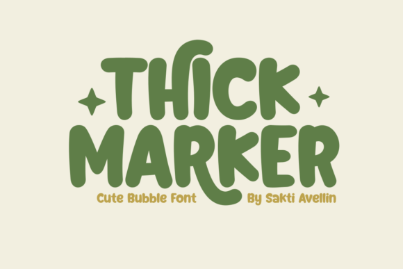 Thick Marker: A Friendly Typeface for Playful Projects